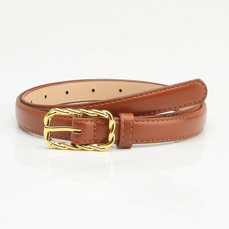 Casual and versatile alloy pin buckle belt