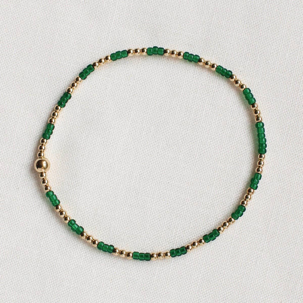 BOHEMIAN STYLE STACKING GOLD ANDCOPPER BEADBRACELET_CWMM3876