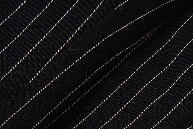 Lace striped color-blocking low-cut halter top