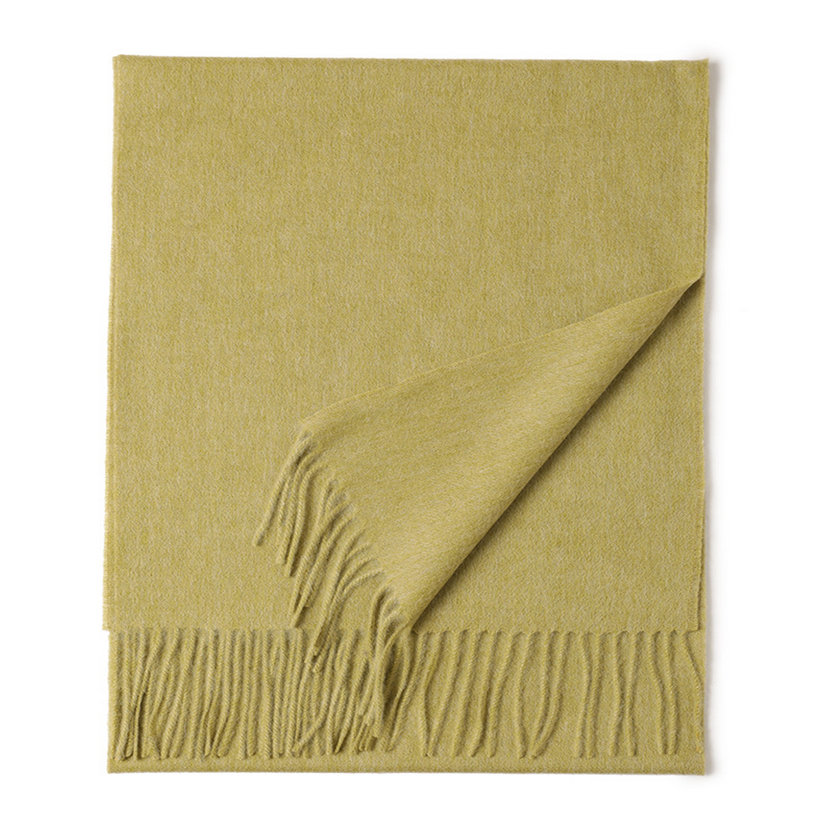 Unisex Wool Scarf ? Soft Solid Color with Tassels