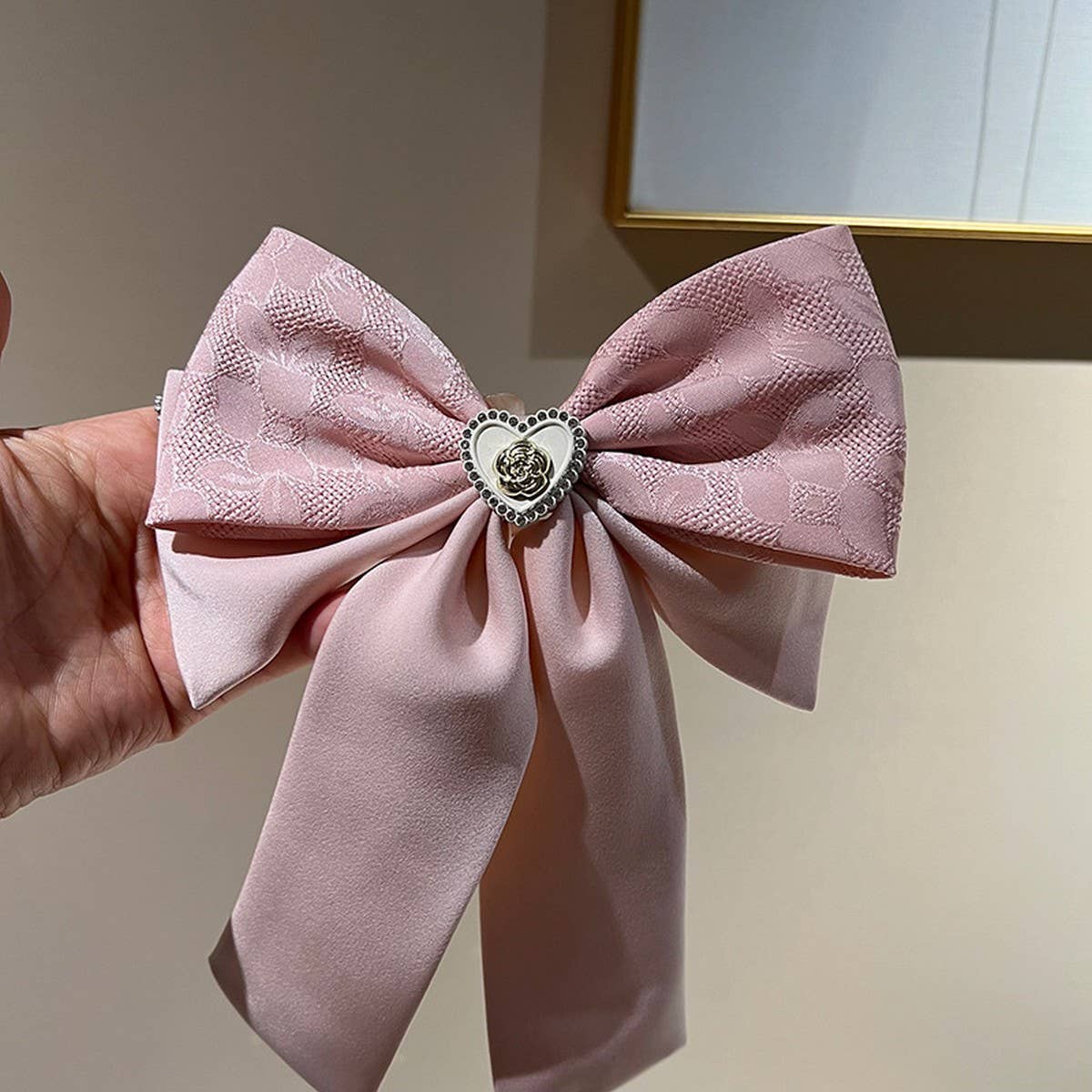 SPRING AND SUMMER HIGH-END LOVE BOW HAIRPINS_CWAHA1201