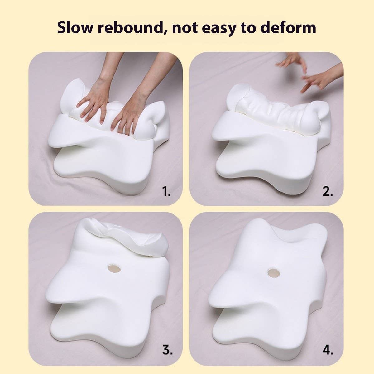 A-Class Memory Foam Neck Pillow with Pillowcase_CWMM8092