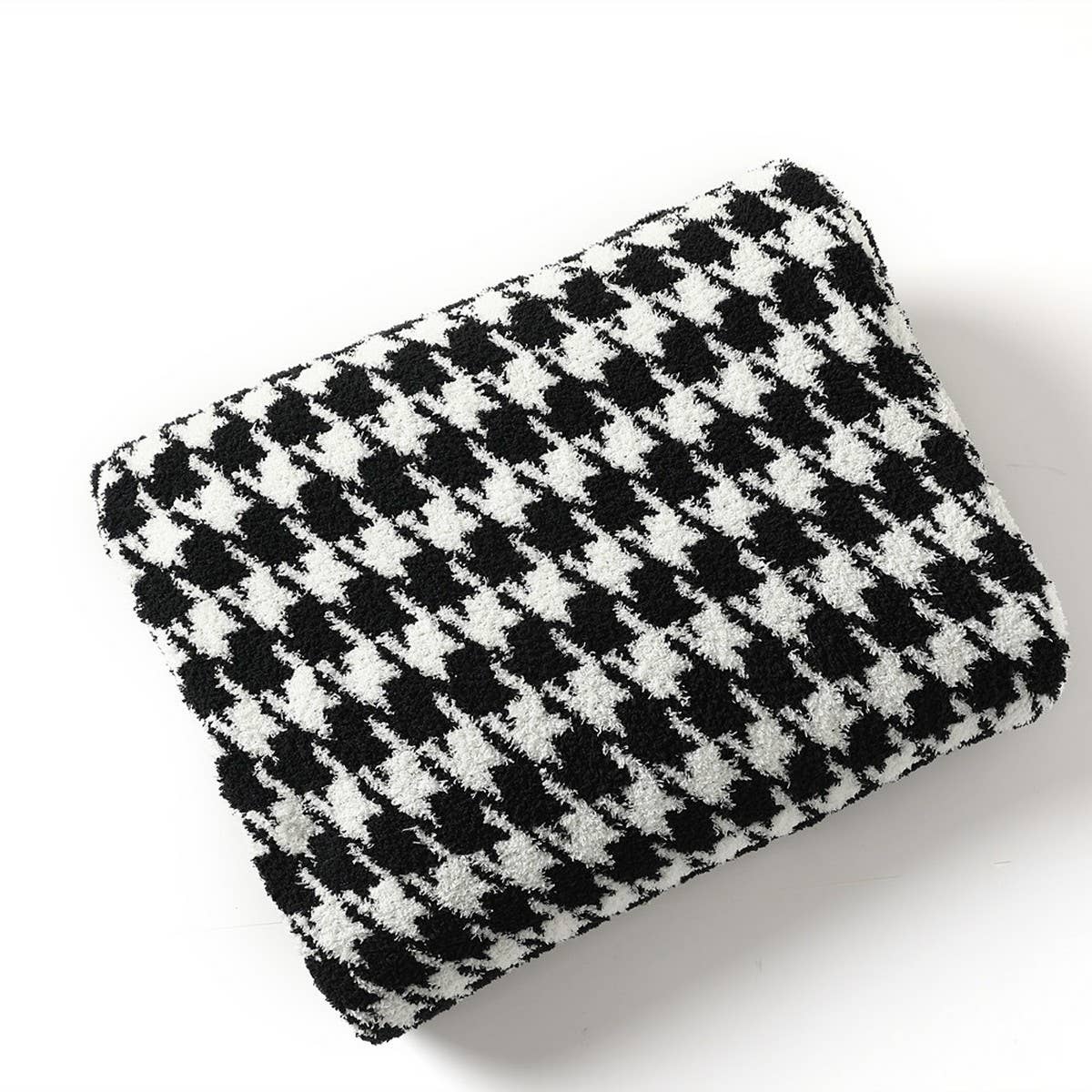 ZEBRA PRINT, HOUNDSTOOTH COZY THROW BLANKETS_CWMM0210
