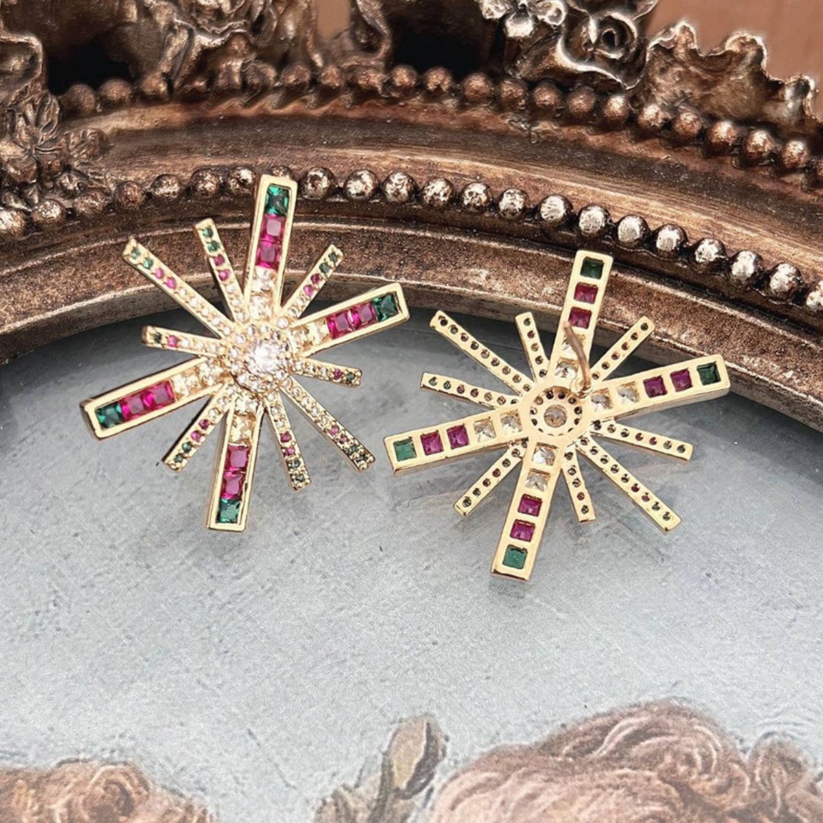 PERSONALIZED FIREWORKS EARRINGS_CWAJE1518