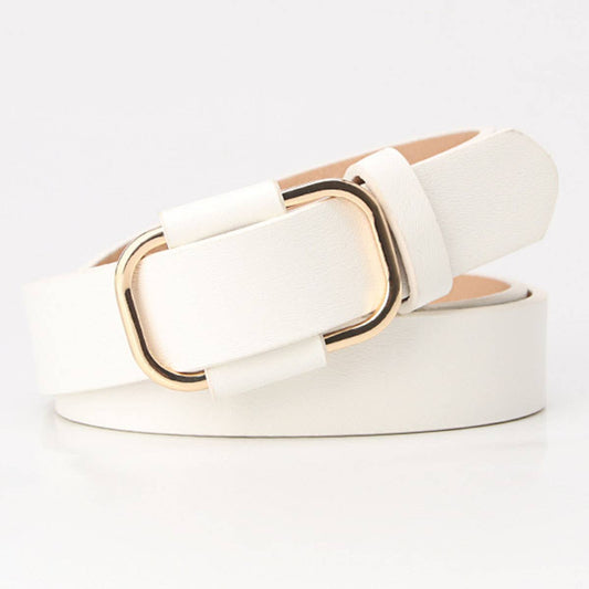 Elegant belt with no holes and free adjustment