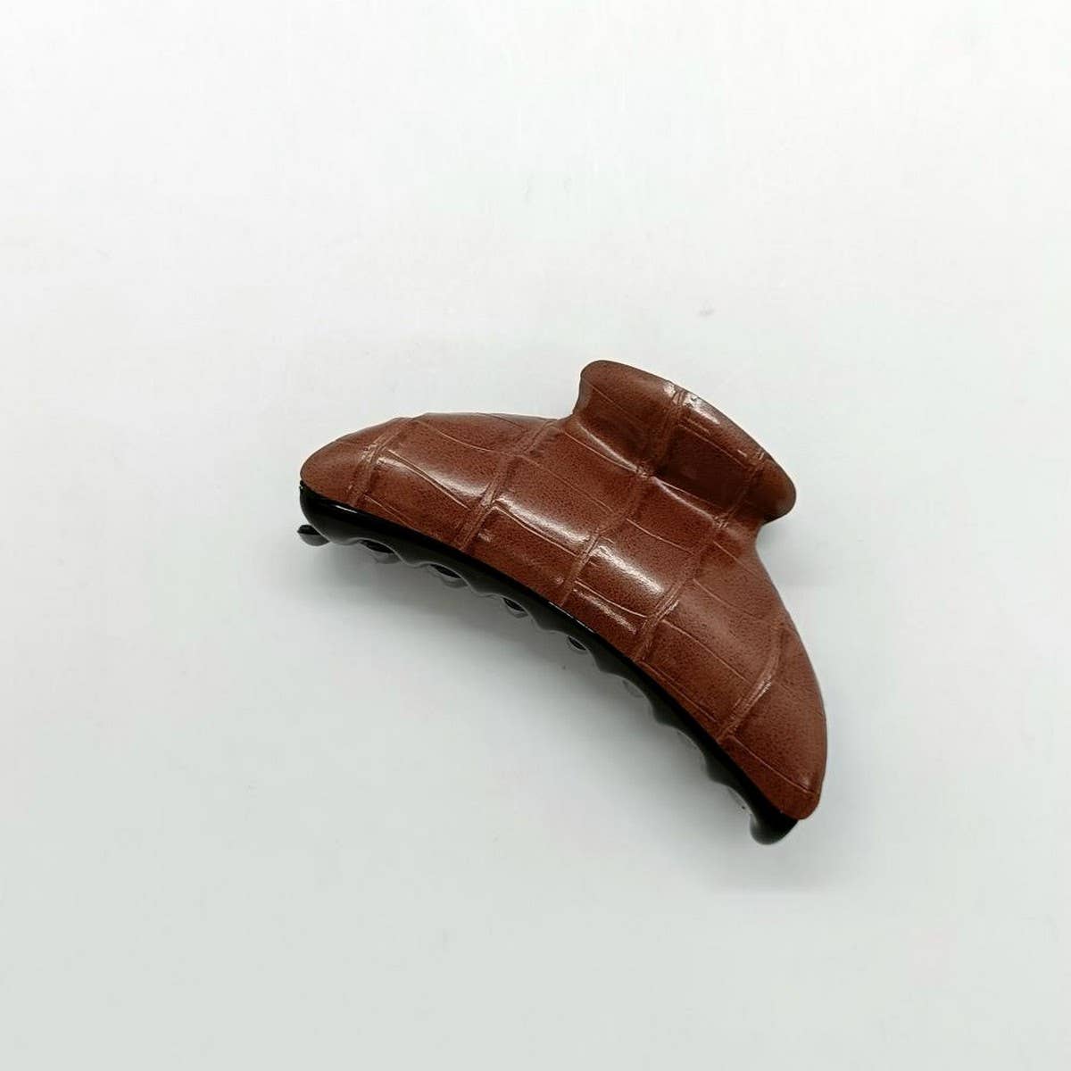 Vintage-Style Croc PU Hair Claw for Ponytail
