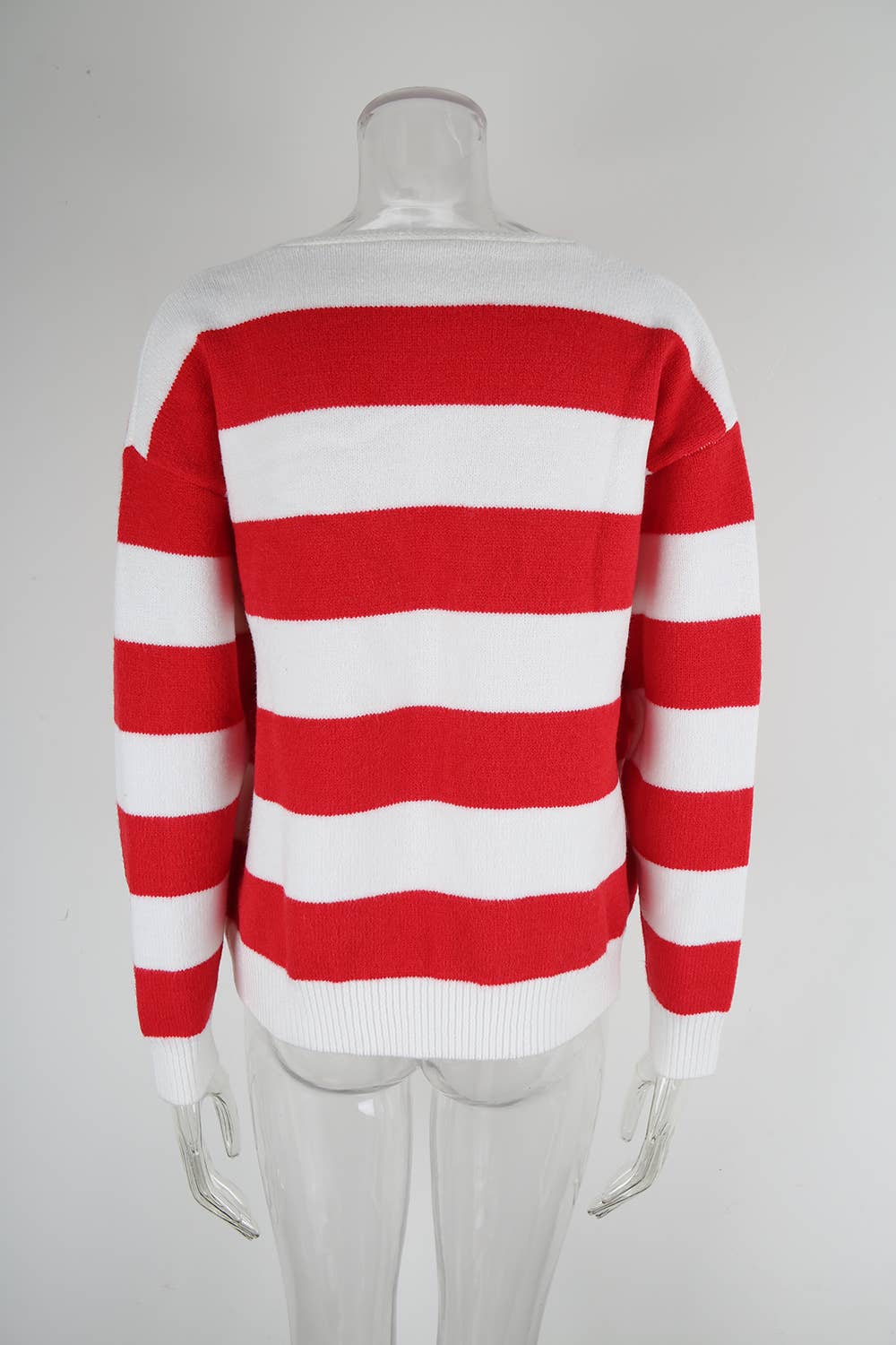 Valentine's Day heart-shaped drawstring cardigan