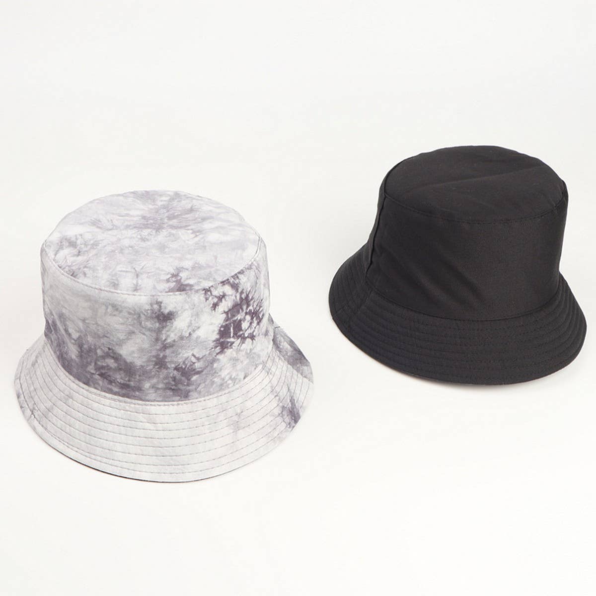 CWAH3280_TRENDY TIE-DYE DOUBLE-SIDED BUCKET HAT SUN HAT