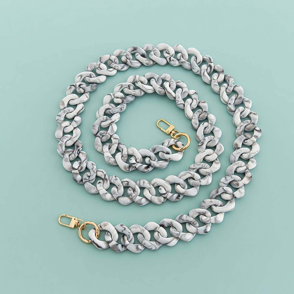 47in" Acrylic Diamond Bag Strap -Colorful Chain_CWMM5058