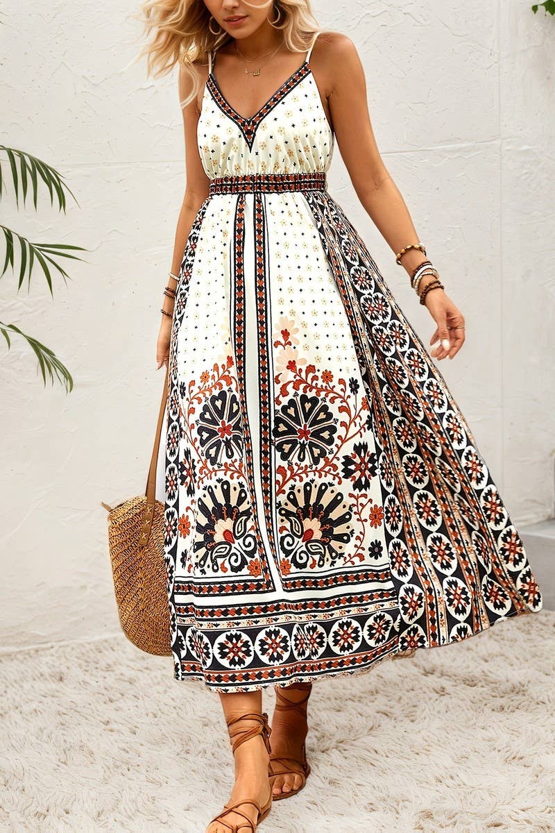 CWDMD6390_BOHO ETHNIC PRINT FASHION VACATION MAXI DRESS