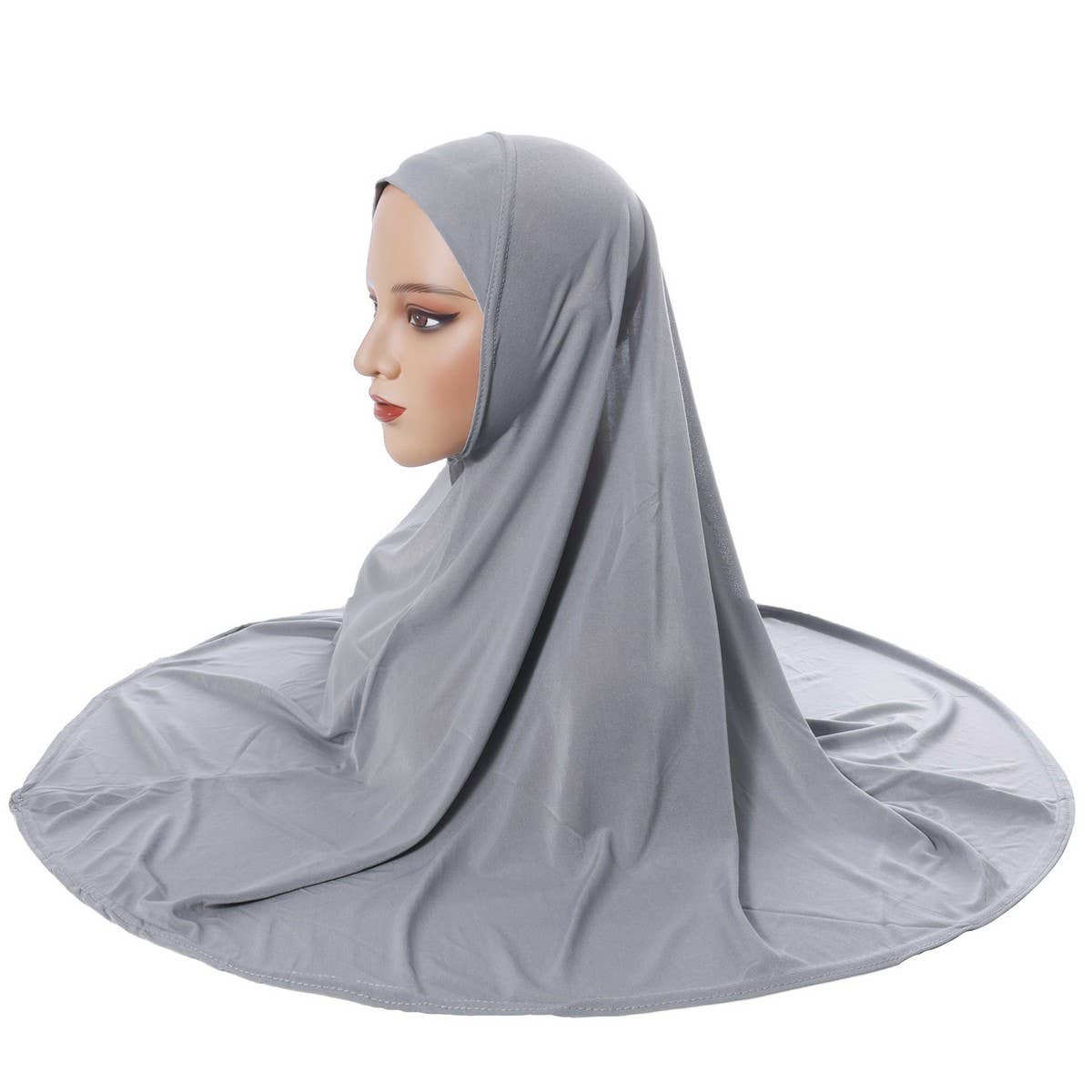 DOUBLE LAYER ROUND EDGE WOMEN'S HIJAB HEADSCARF