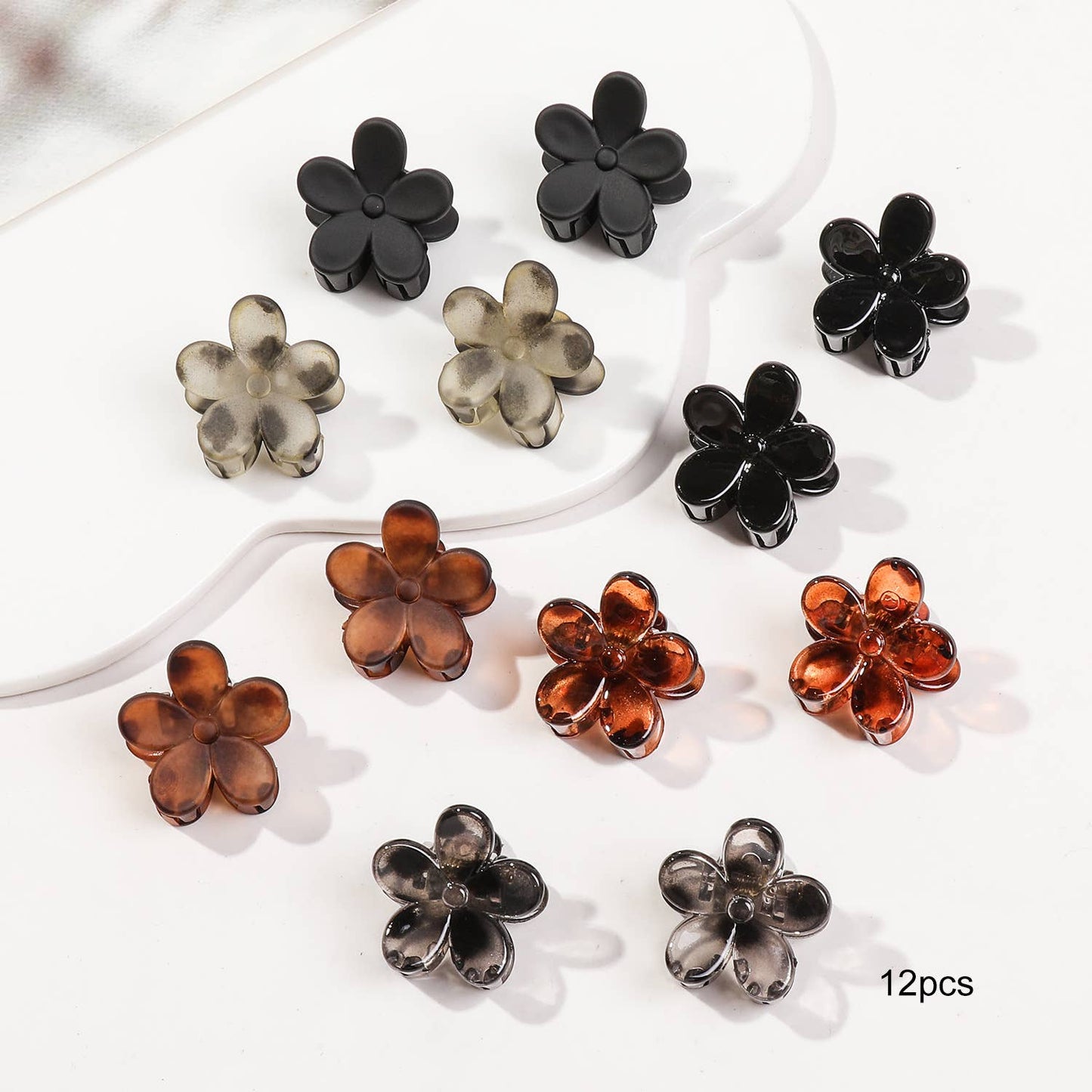 Twelve sets of high-end small hair clips