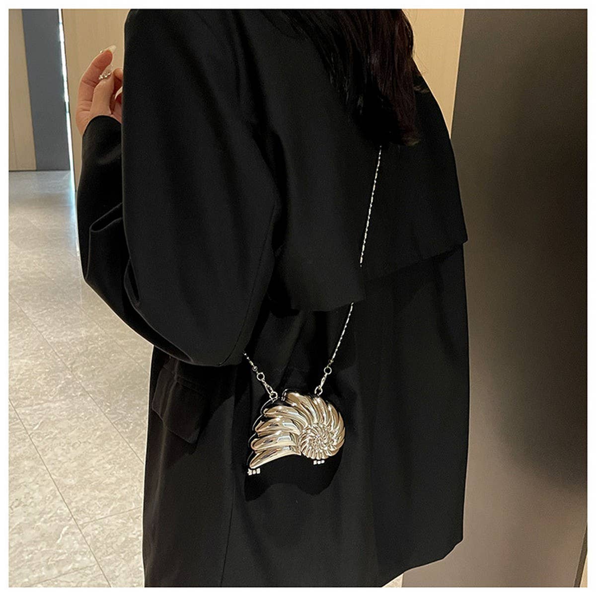 CONCH LIPSTICK  CELEBRITY EVENING BAG CLUTCH BAG_CWAB3264