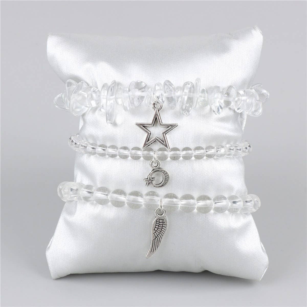 CWAJE4223_NATURAL STONE SIMPLE STAR LEAF PENDANT BRACELET