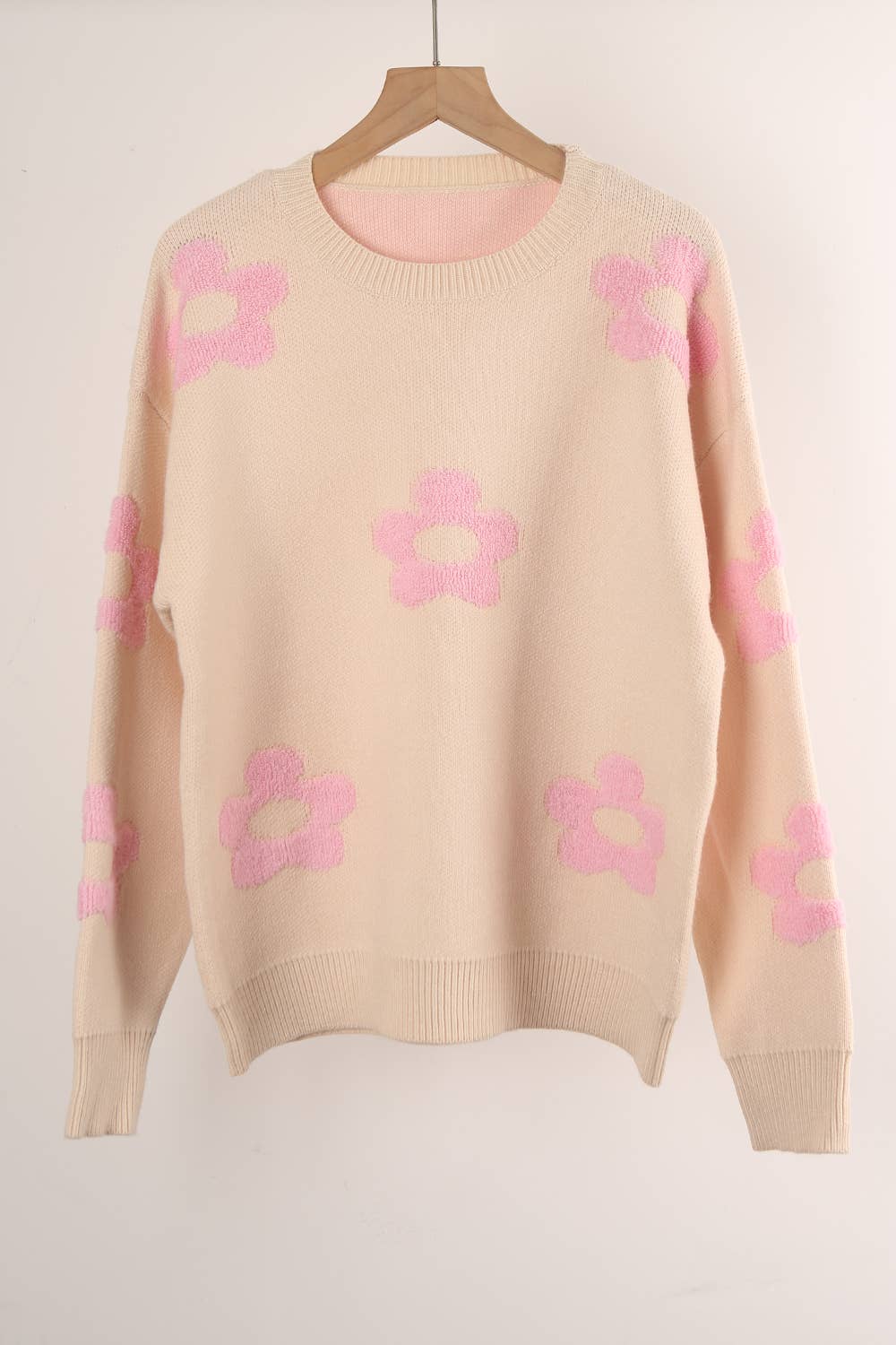WOMEN'S FLORAL PERSONALITY PLUS-SIZE SWEATER