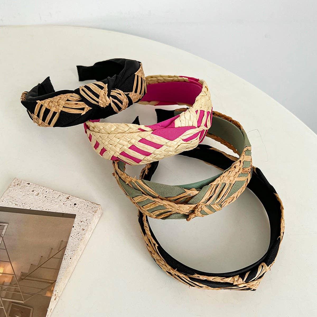 NEW COLOR MATCHING STRAW HEADBANDS_CWAHA1158