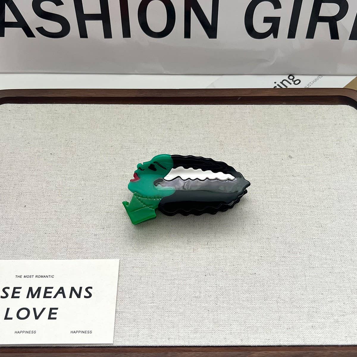 Pumpkin Witch Hat Hair Claw, Medium Acetate Clip_CWAHA5712