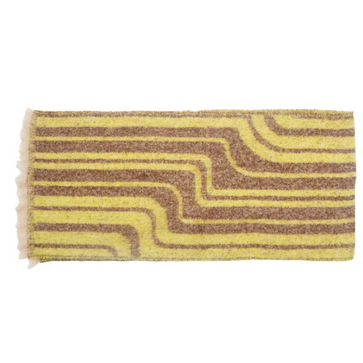 Geometric Loop Yarn Winter Scarf with  Shawl Wrap