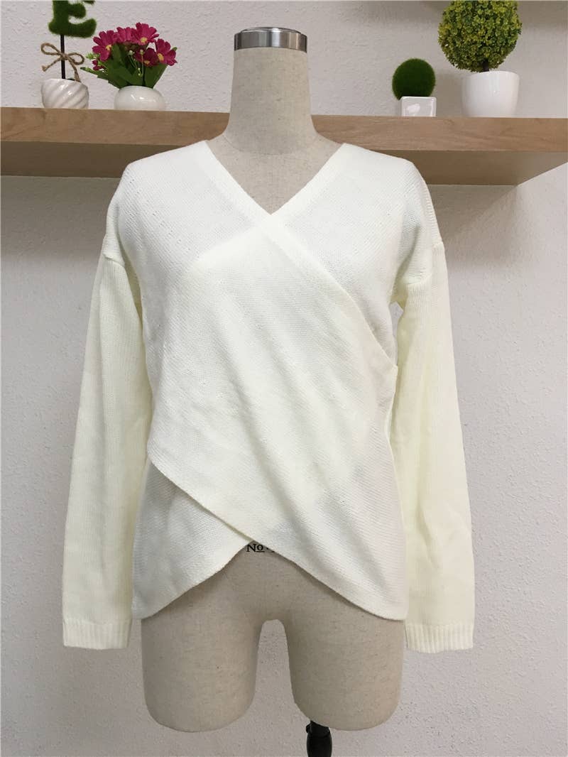 WOMEN'S OL COMMUTER CROSS KNIT SWEATER