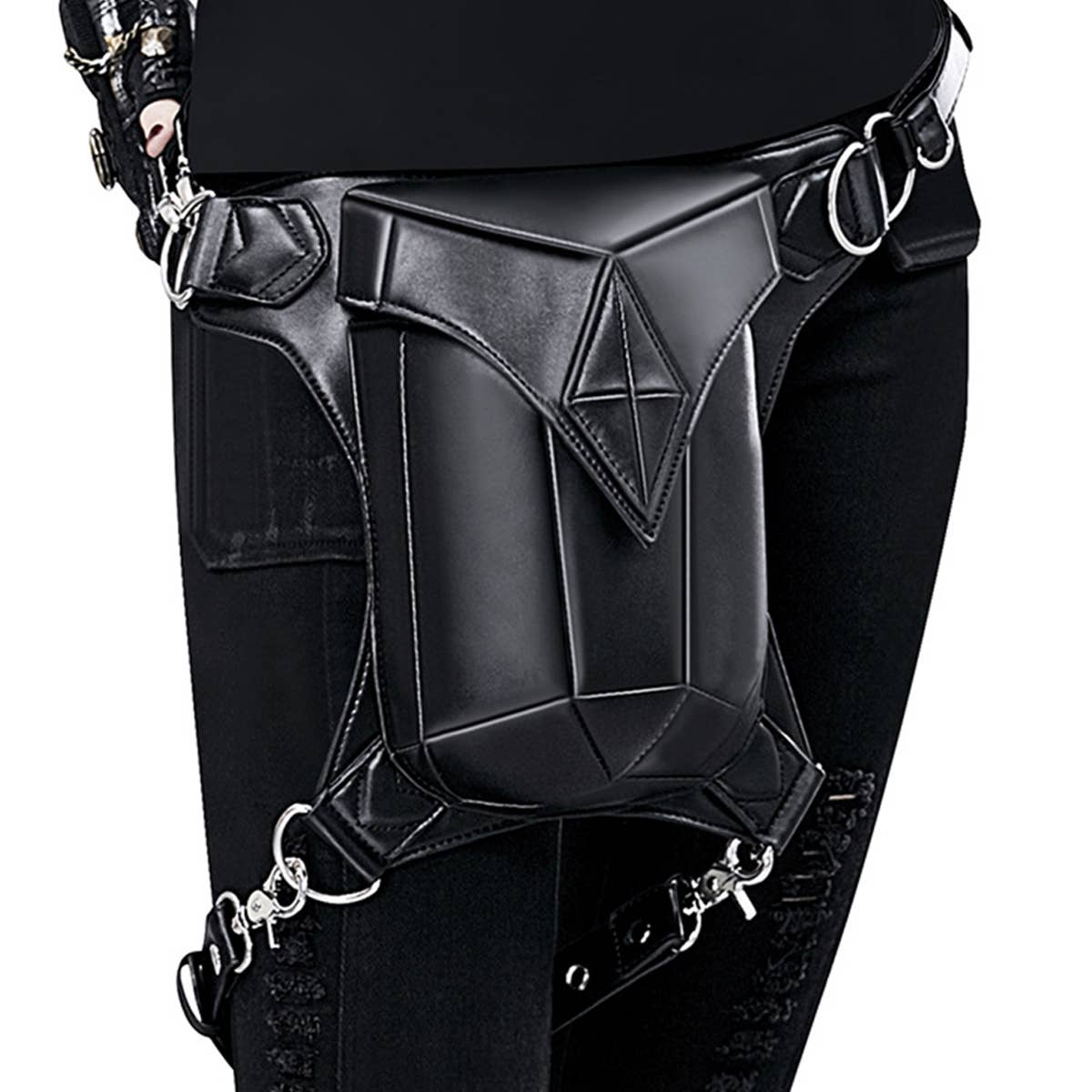 RETRO GOTHIC STEAMPUNK LEG BAG SHOULDER BAG PURSE_CWAB0648