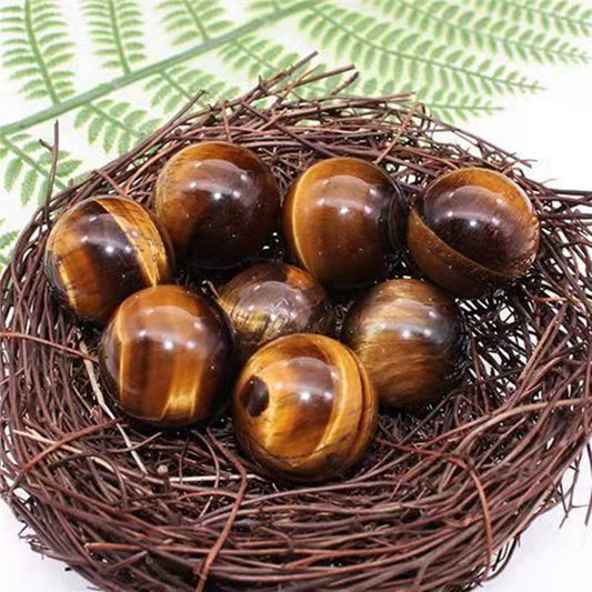 Natural Tiger Eye Crystal Ball Set
