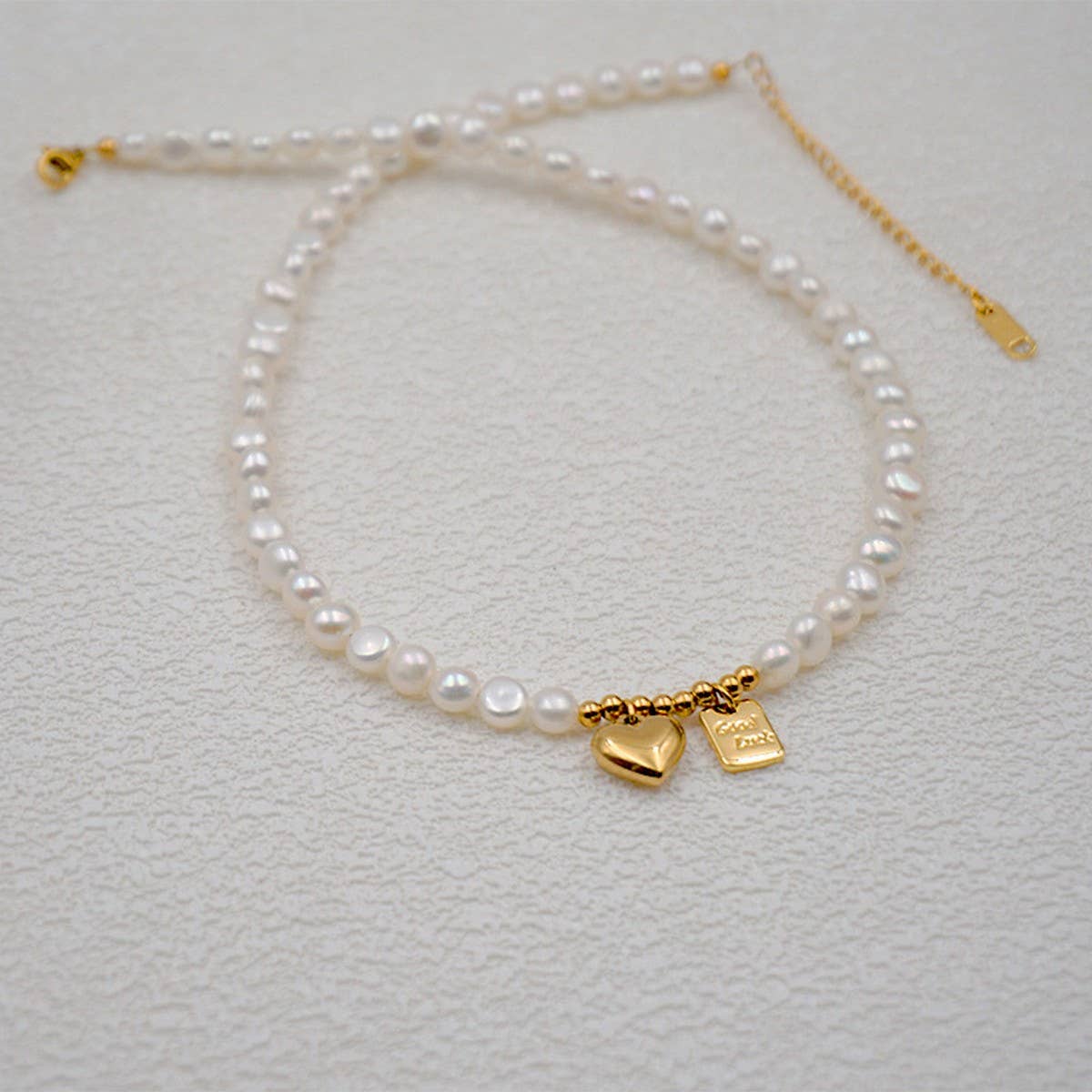 NEW GOOD LUCK BRAND PEARL CLAVICLE NECKLACE