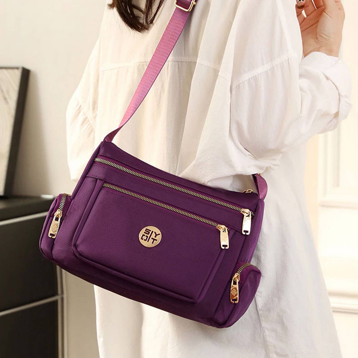 LARGE CAPACITY WOMEN'S SHOULDER MESSENGER BAG_CWAB3489