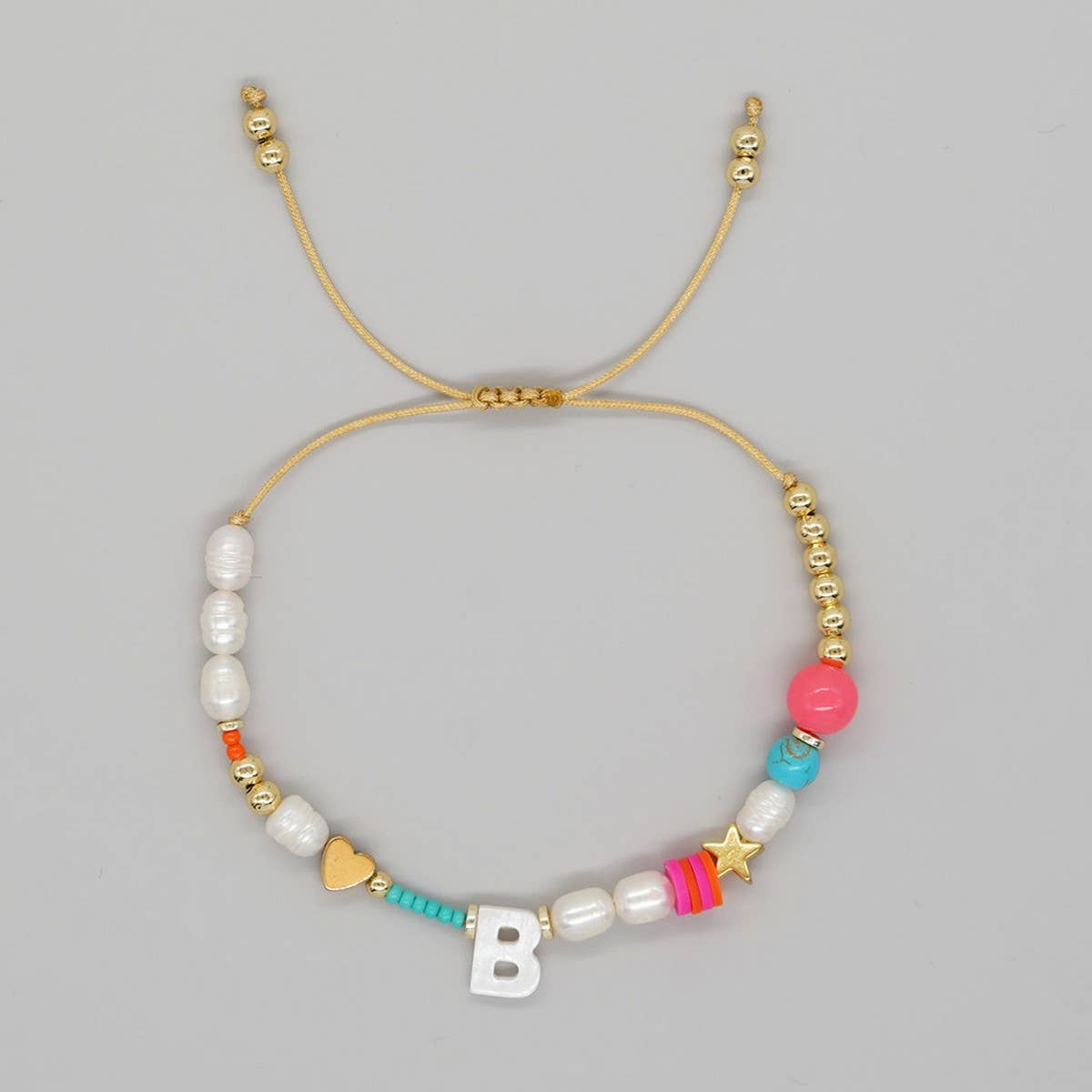 FASHION HAND-WOVEN LETTER PEARL BRACELET_CWMM3812