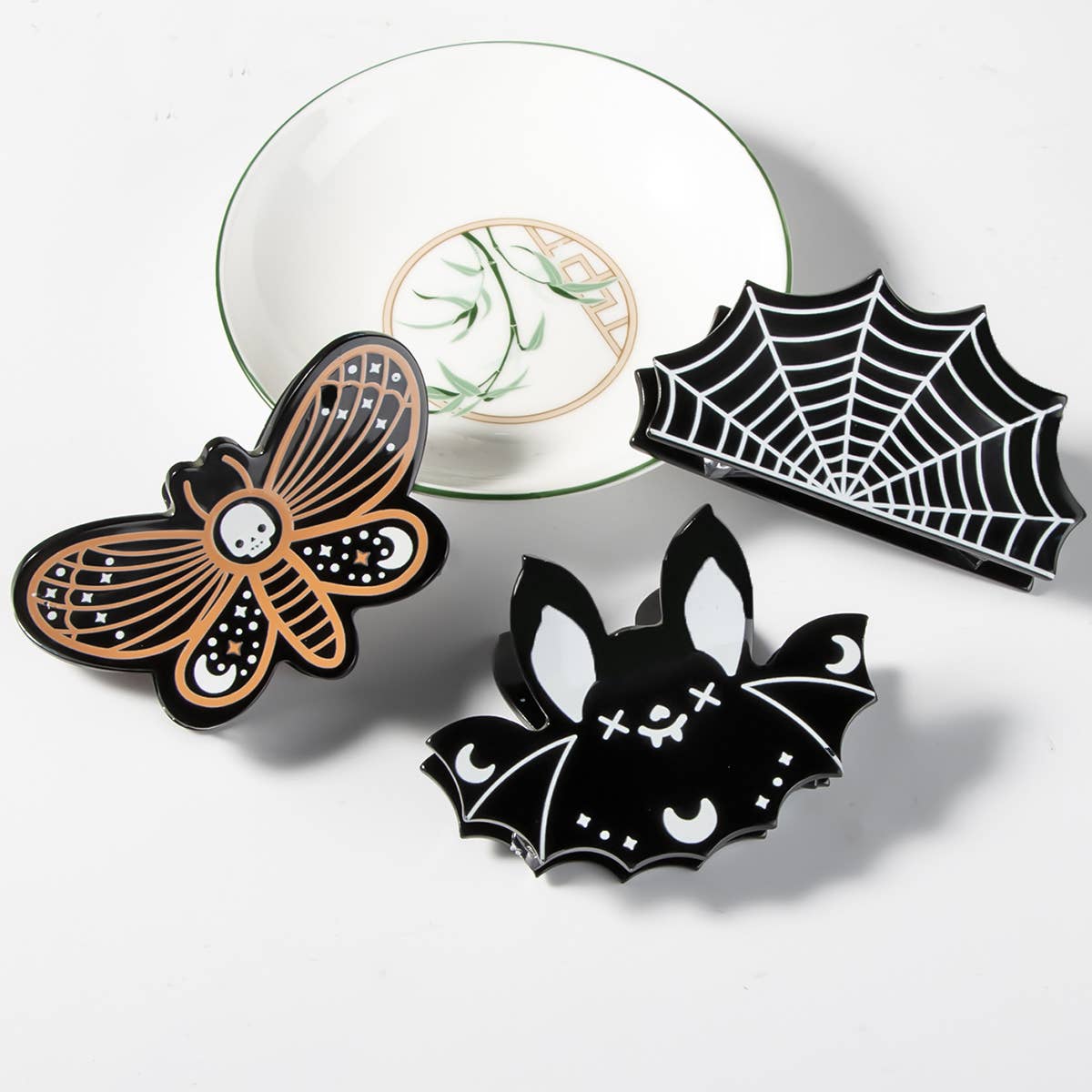 HALLOWEEN BAT HAIR CLIP BACK HEAD HAIR CLIP