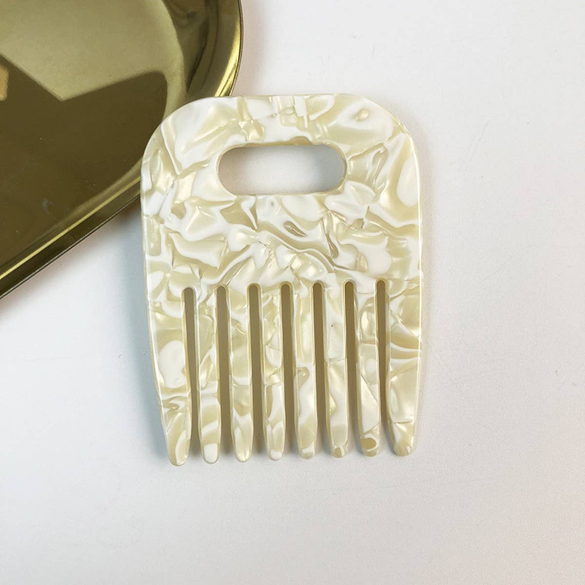 Elegant Acetate Hollow Hair Clip & Comb Set
