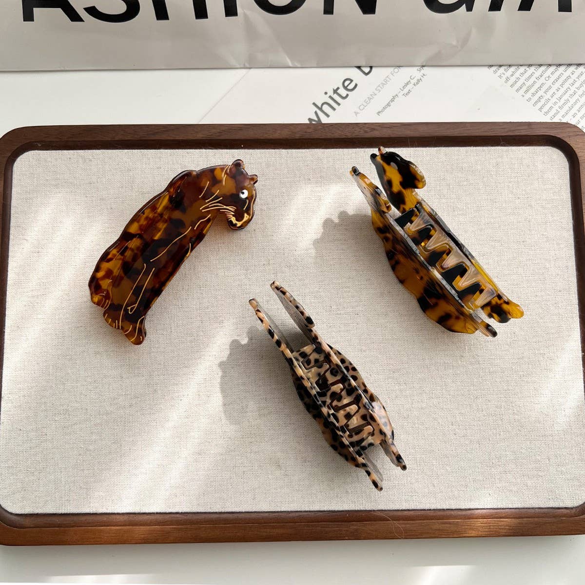 Leopard Acetate Hair Claw ? Bold Animal Print Clip