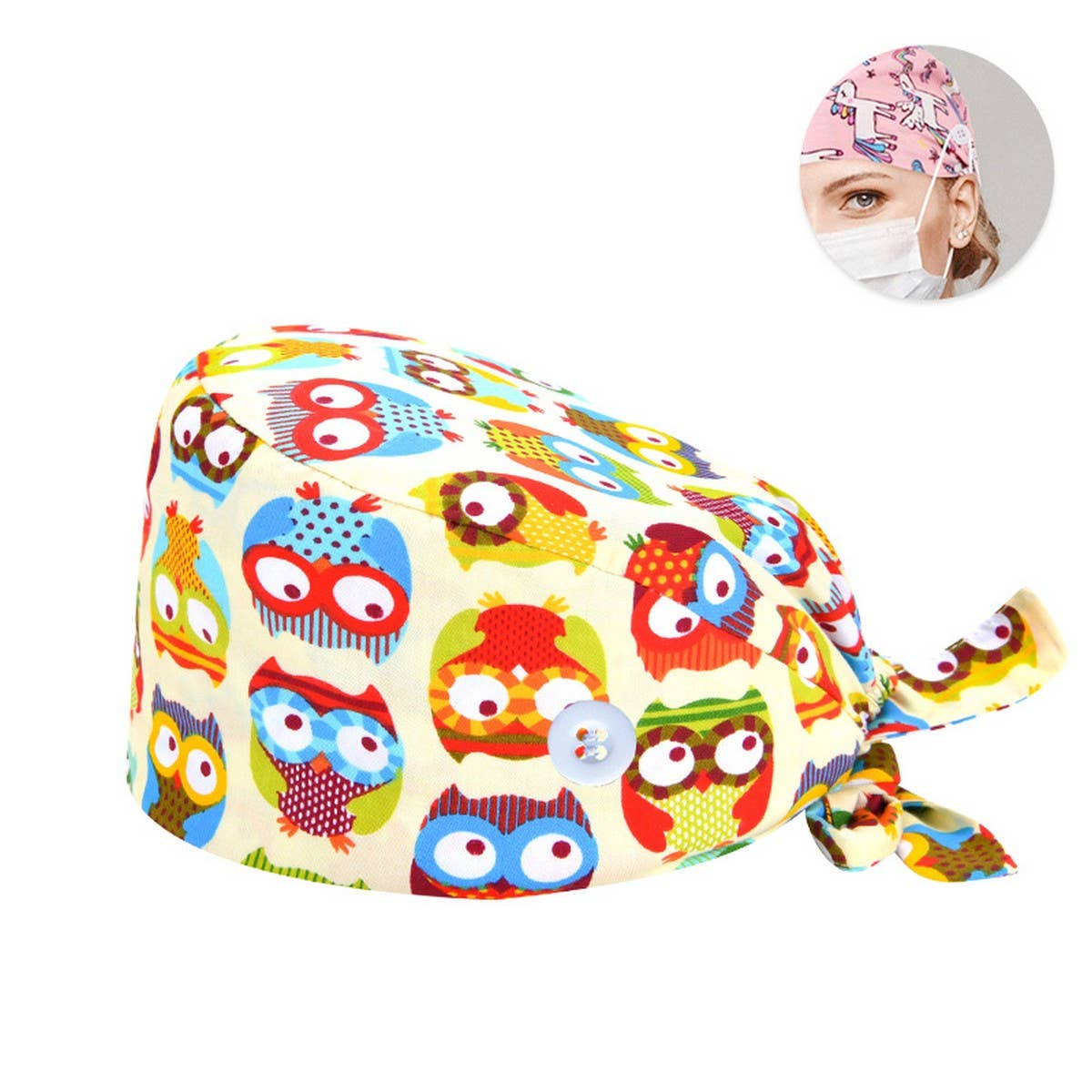 SURGICAL CAP DOCTOR CAP COTTON PRINTED CAP_CWAH3331