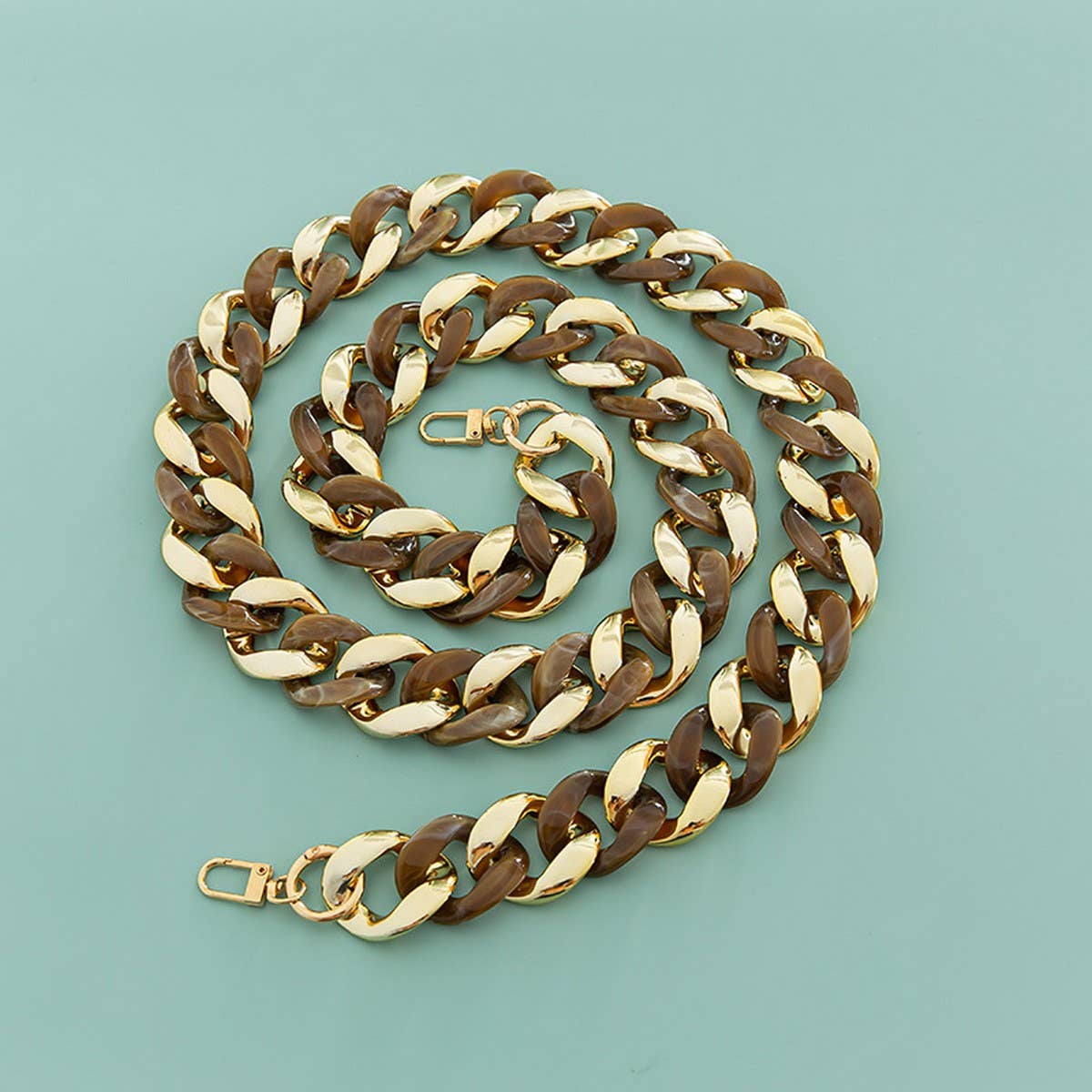 Large Resin Acrylic Bag Chain,Wide Shoulder Strap