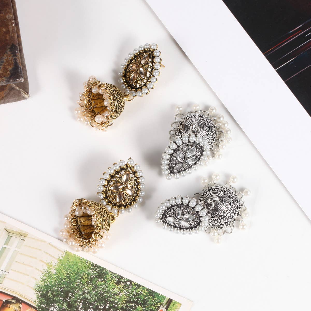 HANDMADE TASSEL BELL STYLE EARRINGS