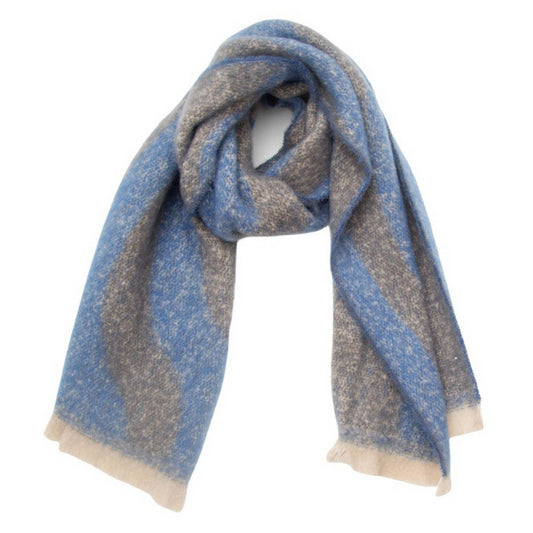 Textured Jacquard Scarf ? Loop Yarn Winter Wrap