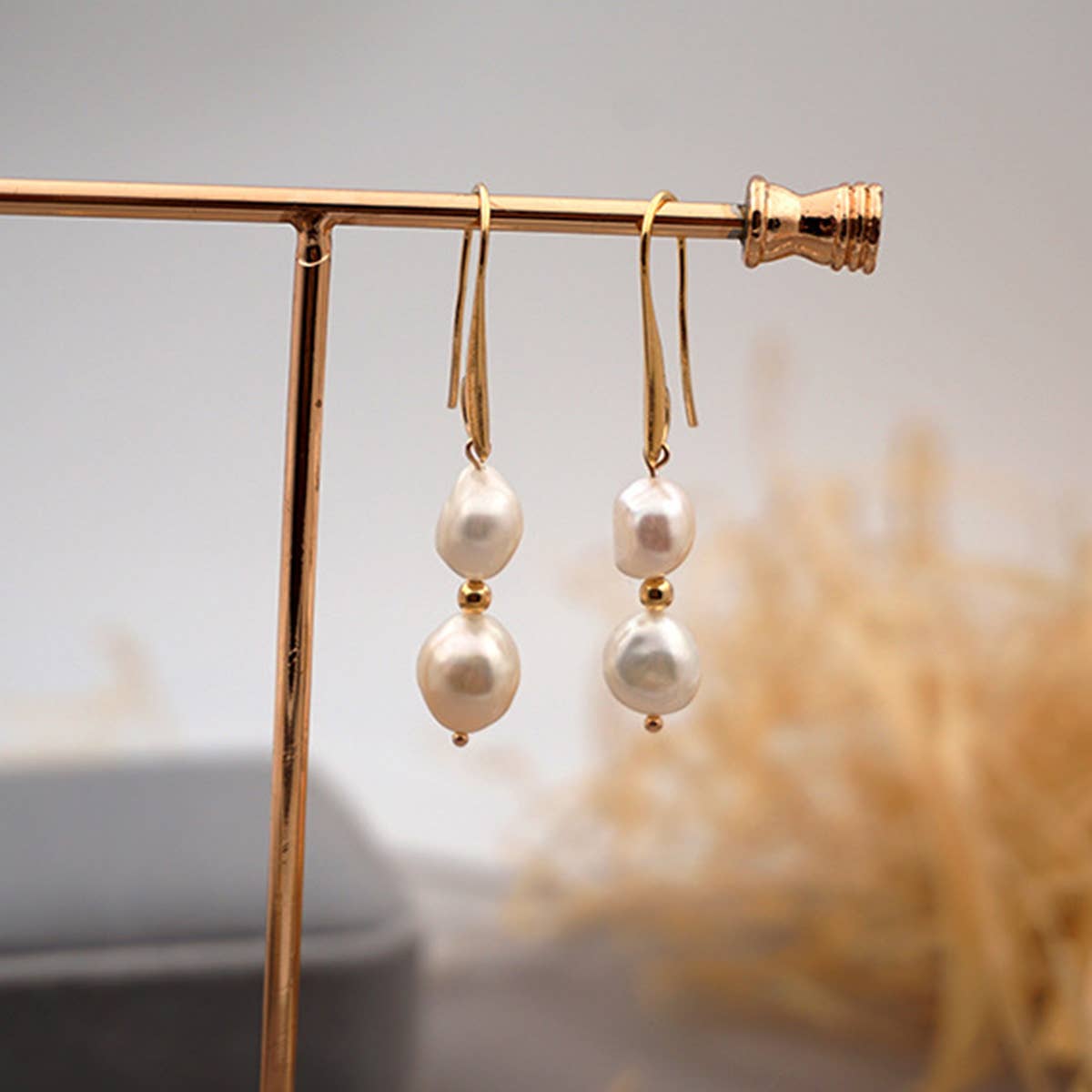 BAROQUE SHAPED FRESHWATER PEARL NECKLACE SET_CWAJE1666