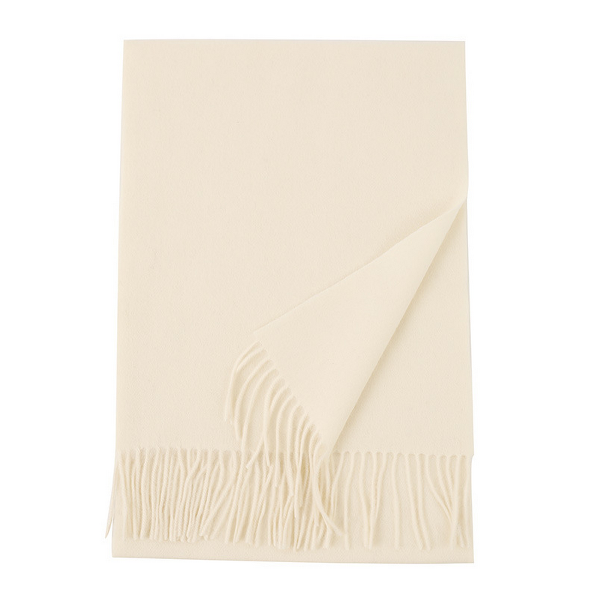 Unisex Wool Scarf ? Soft Solid Color with Tassels