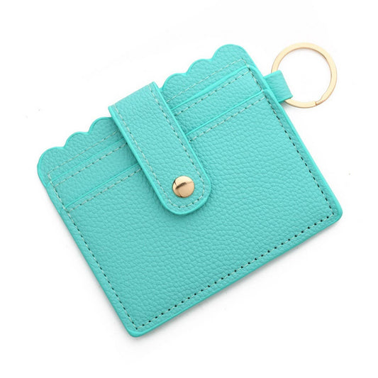 Multi-Card PU Wallet with Keychain & Coin Pocket_CWAB4937