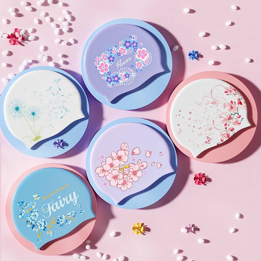 XL Printed Silicone Swim Cap for Long Hair Women_CWMM6704