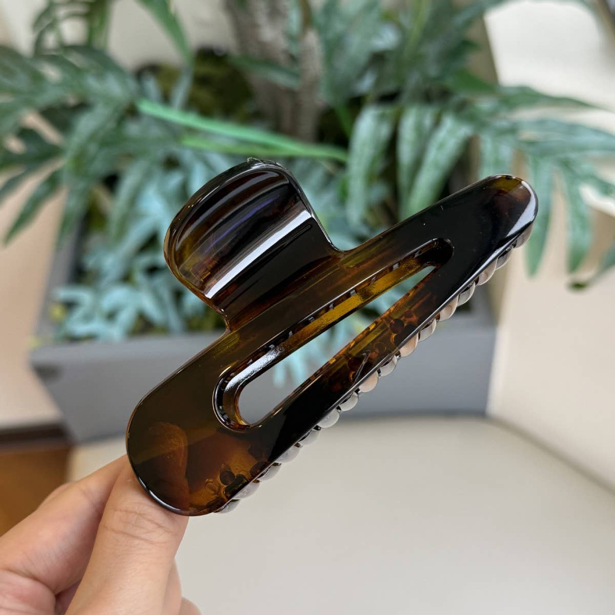 CWAHA4557_HOLLOW WATER DROP BUTTERFLY BUCKLE HAIRPIN