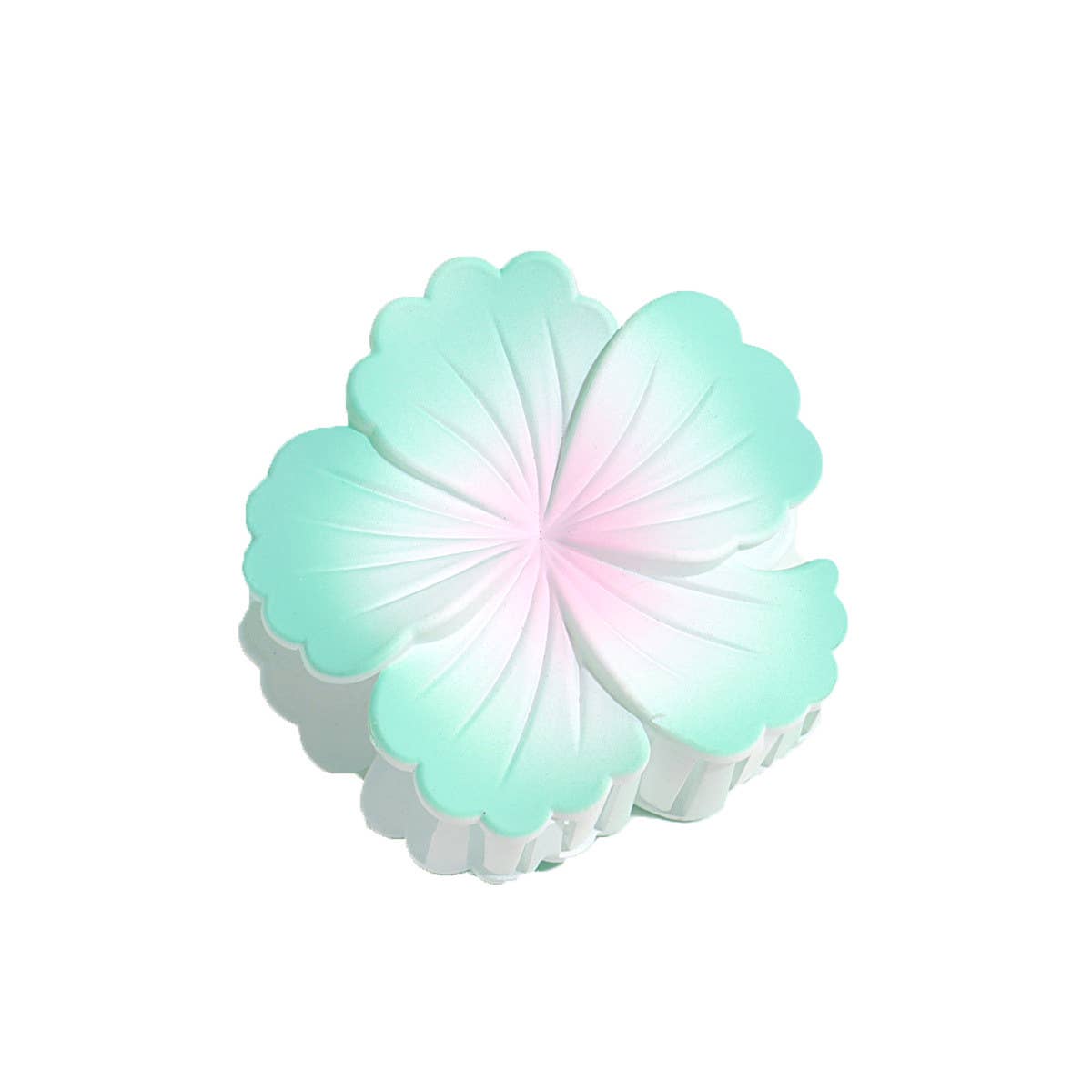 SWEET CANDY-COLORED CURLING HEART FLOWER CLIP