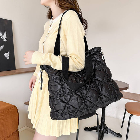 WOMEN LARGE CAPACITY DRAWSTRING TOTE BAG_CWAB1751