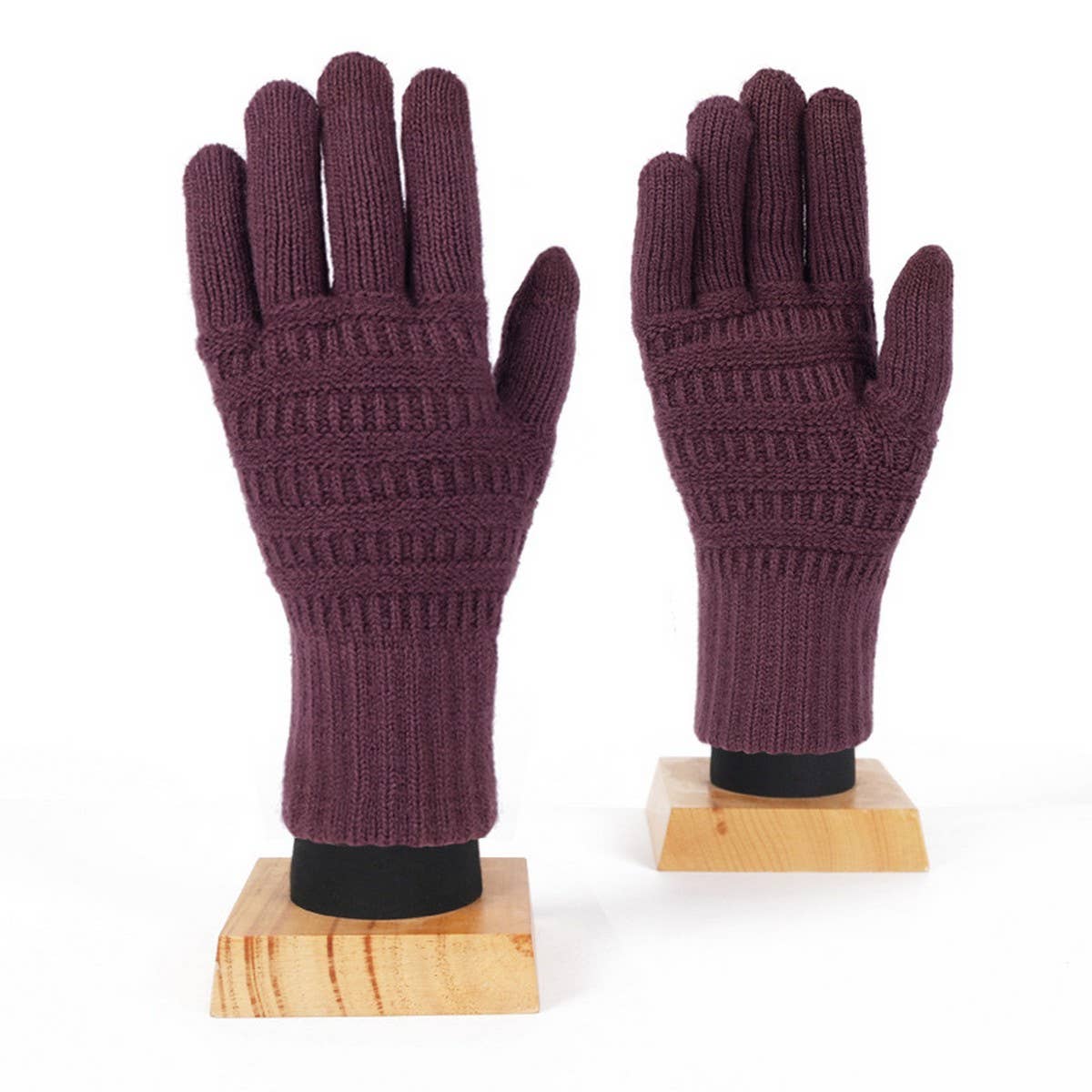 WINTER JACQUARD BRUSHED KNIT TOUCHSCREEN GLOVES_CWAG0401
