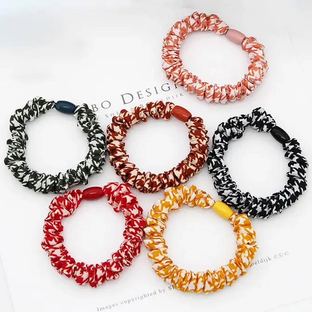 6PCS MIX PATTERN SCRUNCHIE_CWAHA0166