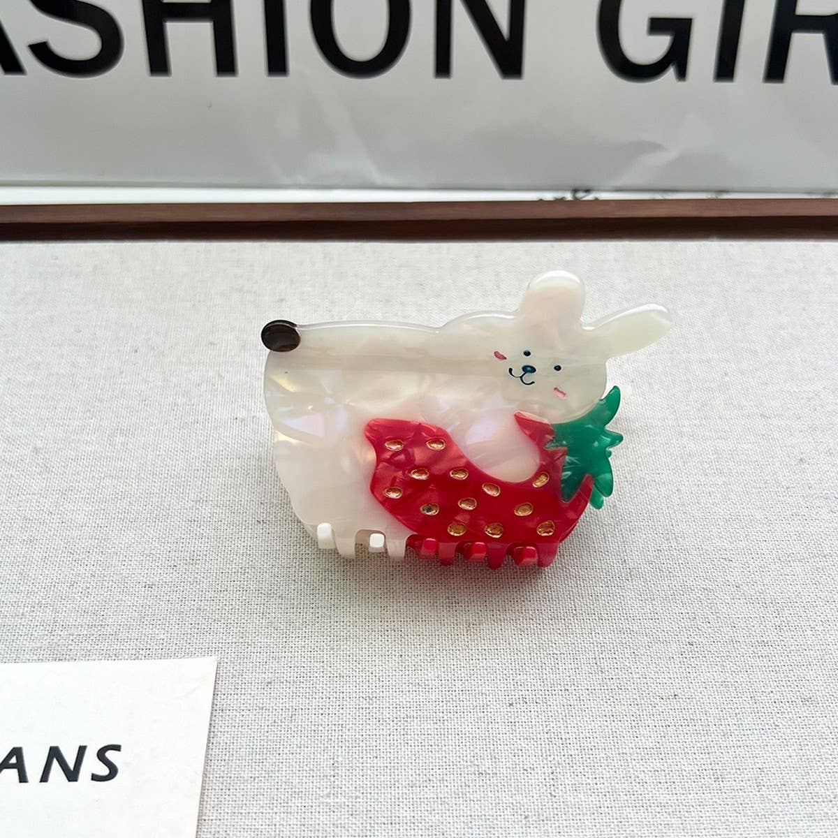 Fruit Series Acetate Hair Clips with Shark Design