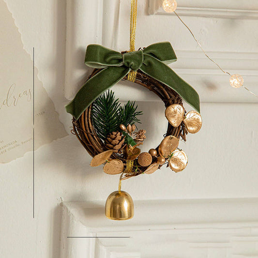 CWMM10375_CHRISTMAS METAL BELL ORNAMENTS TREE WREATH DECOR
