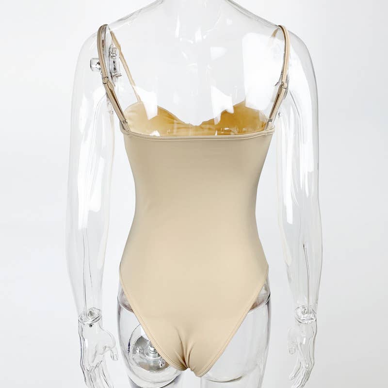 Slim-fit backless tank top sexy bra jumpsuit