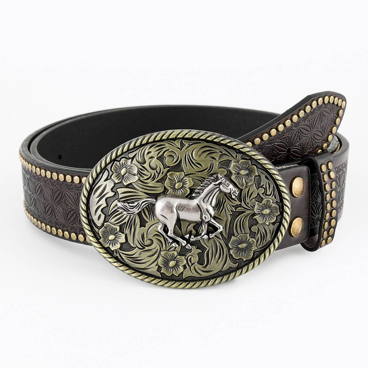 CLASSIC MEN'S PUNK EMBOSSED LEATHER BELT_CWABE0411