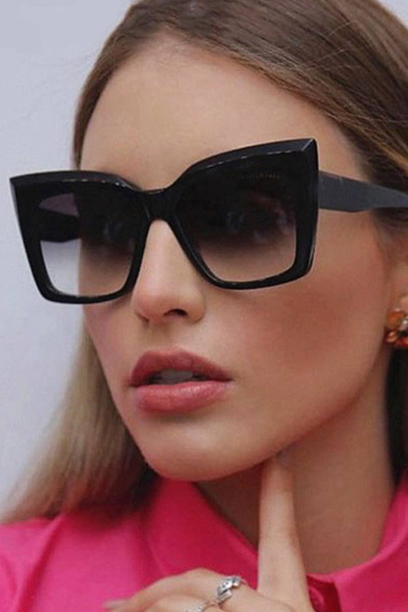 CATS EYE BIG FRAME SUNGLASSES_CWASG0129