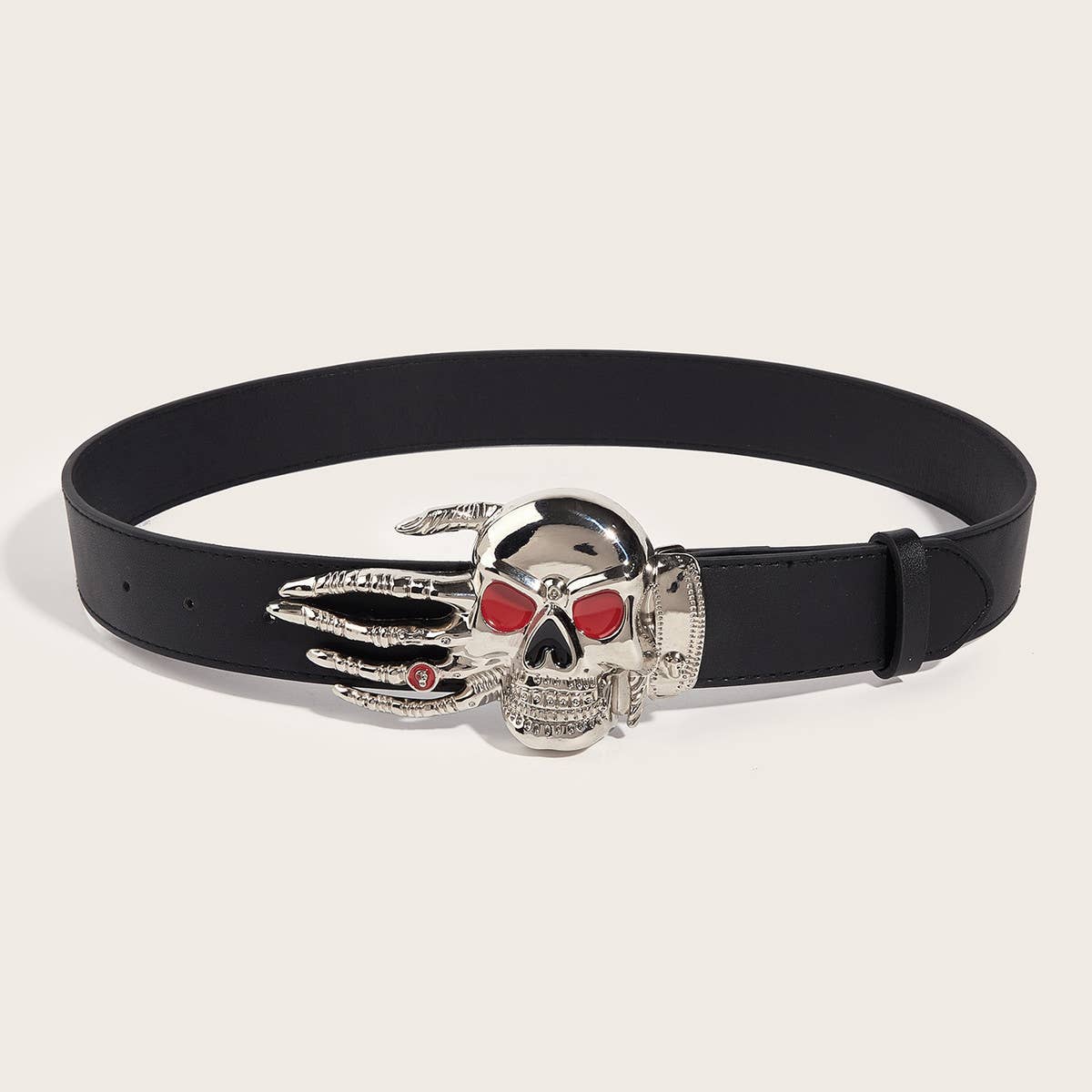 FASHIONABLE PUNK STYLE SKULL SNAP BELT_CWABE0285